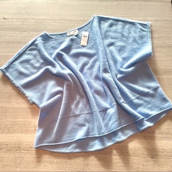 Anthropologie Lucia Cashmere Sweater Tee - Blue - Picture 6 of 12